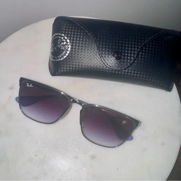 Ray-Ban | Accessories | Rayban Womens Purple Lens 358 Silver  display picture 1